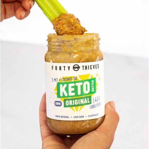 BƠ ĂN KIÊNG KETO Forty Thieves Butter, MCT - Coconut Oil, Original, Low Carb, Plant Based, 100% Natural, 290g