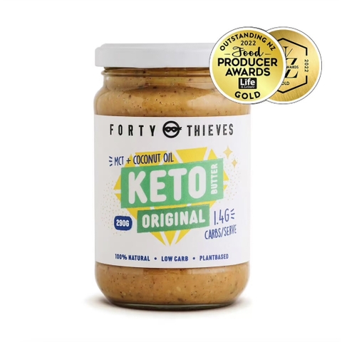 BƠ ĂN KIÊNG KETO Forty Thieves Butter, MCT - Coconut Oil, Original, Low Carb, Plant Based, 100% Natural, 290g