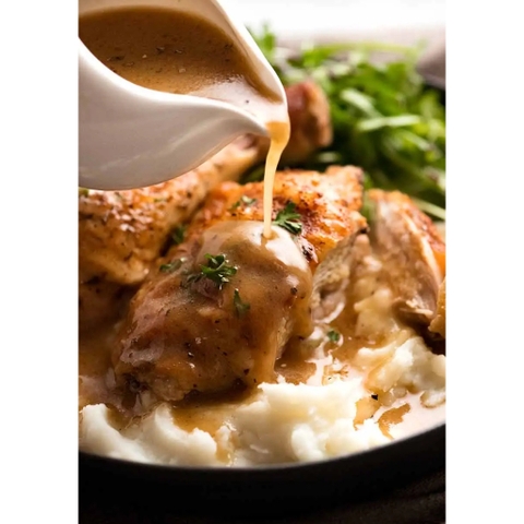 BỘT SỐT CHẤM VỊ GÀ NƯỚNG Maggi Roast Chicken Flavoured Gravy, Real Onion - Parsley - Ground White Pepper, 24g