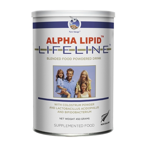 BỘT SỮA TĂNG CƯỜNG SỨC KHỎE TOÀN DIỆN ALPHA LIPID LifeLine Colostrum Blended Food Powdered Drink, NEW ZEALAND, 450g