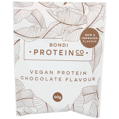 GÓI BỘT ĐẠM THỂ THAO - VỊ SOCOLA Bondi Protein Co Sports Food, Vegan - Gluten Free, Chocolate, 40g