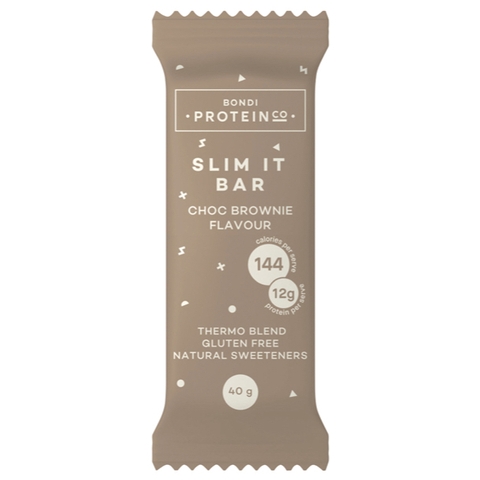 THANH ĂN VẶT BỔ SUNG ĐẠM WHEY - CHOC BROWNIE Bondi Protein Co - Slim It Bar, Gluten Free, Made in Australia, 40g