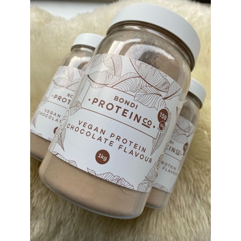 HŨ 1kg BỘT ĐẠM THỂ THAO - VỊ SOCOLA Bondi Protein Co Sports Food, Vegan - Gluten Free, Chocolate