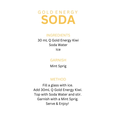 NƯỚC TĂNG LỰC CÔ ĐẶC QUARTERPAST Gold Energy Kiwi - THAY CAFE, ĐẠT 3 GIẢI THƯỞNG SẢN PHẨM NỔI BẬT, 360ml