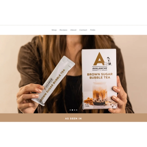 HỘP 10 GÓI CÀ PHÊ AVALANCHE Coffee Sticks, 99% KHÔNG ĐƯỜNG Sugar Free, Caramel Latte / Hazelnut Latte, 160g