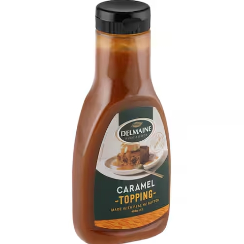 SỐT CARAMEL Delmaine Topping, Made in New Zealand, 400g