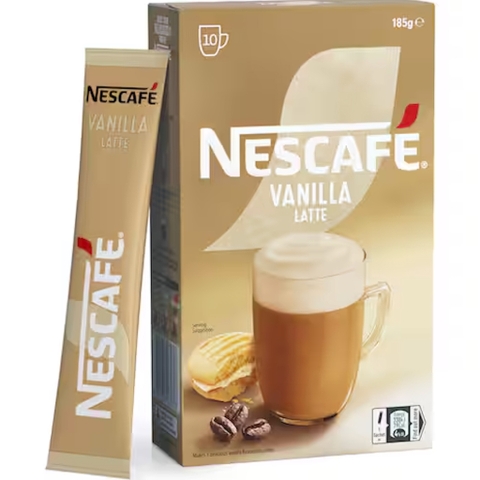 HỘP 10 GÓI Nescafe Cafe Menu Coffee Sachets Capuchino – Caramel – Hazelnut –  Mocha – Vanilla