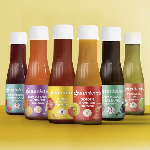 SỐT SALAD BƠ CHANH / CAM GỪNG / LỰU & PHÚC BỒN TỬ Genevieves Salad Dressing, Avocado Lime - Orange Ginger - Raspberry