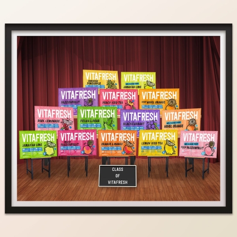 [Ăn kiêng] HỘP 3 GÓI BỘT PHA NƯỚC TRÁI CÂY ÍT ĐƯỜNG / KHÔNG ĐƯỜNG Vitafresh 40% Less Sugar - 99% Sugar Free, Vitamin C