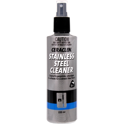 CHAI XỊT VỆ SINH ĐỒ INOX Ceraclen Stainless Steel Cleaner, 220ml