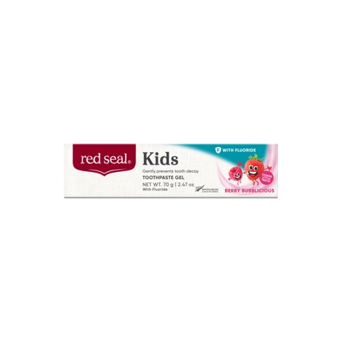 KEM ĐÁNH RĂNG CHO TRẺ EM Red Seal Kids, Tutti Frutti Fluoride Free / Berry Bubblicious With Fluoride Toothpaste Gel, 70g