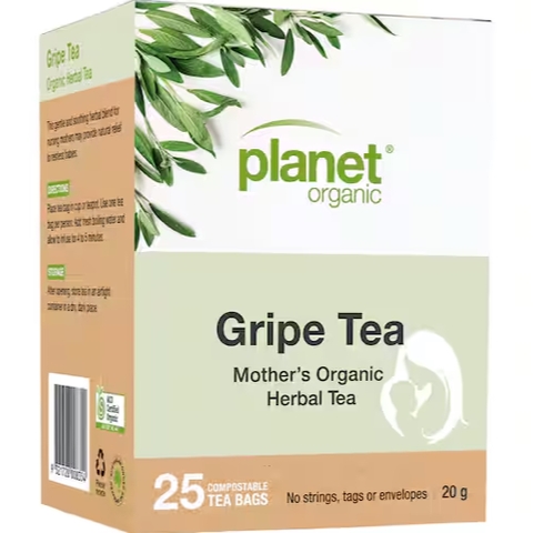 HỘP 25 GÓI TRÀ HỮU CƠ DÀNH CHO MẸ BẦU Planet Organic Mother's Herbal Tea - GRIPE / NURSING / MORNING WELLNESS, 20g