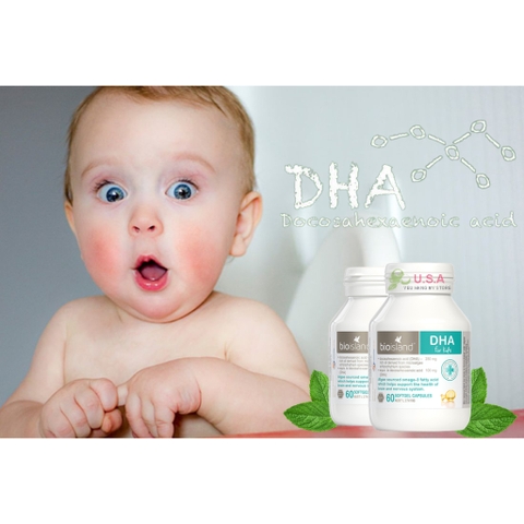 HŨ VIÊN NANG BỔ SUNG DHA CHO TRẺ EM Bio Island DHA Kids - Omega 3 Capsules