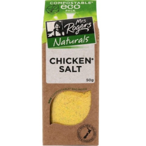 GIA VỊ ƯỚP GÀ - ĐA DỤNG Mrs Rogers Naturals Chicken / Chicken Salt / All Purpose, TÚI PHÂN HỦY Compostable Eco Pack