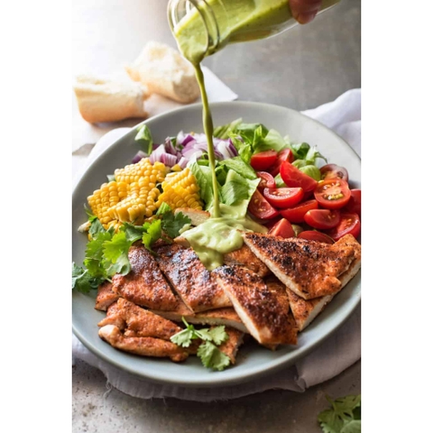 SỐT BƠ - TỎI KEM MƯỢT CHO SALAD / RAU CỦ NƯỚNG Eta Avocado & Garlic Dressing, Smooth & Creamy, 250ml