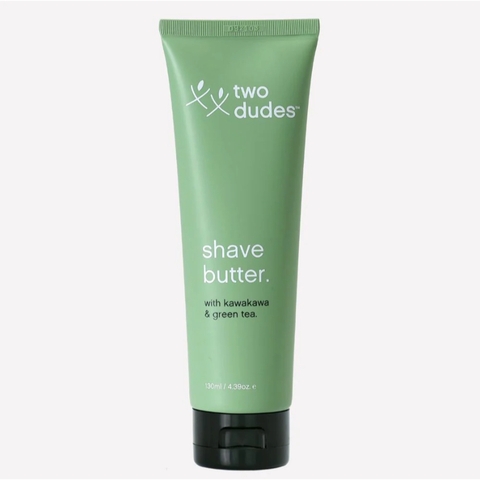 KEM BƠ CẠO RÂU Two Dudes Shave Butter With Kawakawa & TRÀ XANH Green Tea Skincare, 130ml