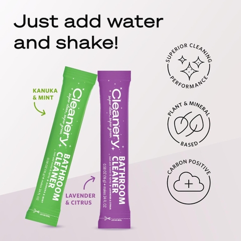 BỘT PHA TẨY RỬA / VỆ SINH NHÀ TẮM / BẾP / ĐA DỤNG Cleanery Cleaner Concentrate - Bathroom / Kitchen / Multipurpose, 16g