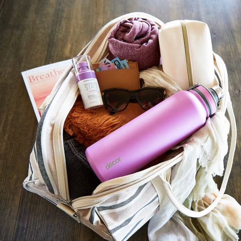 BÌNH NƯỚC QUAI XÁCH Decor Adventurer Stainless Steel Water Bottle Double Wall, SIZE ĐẠI XL 1.2L