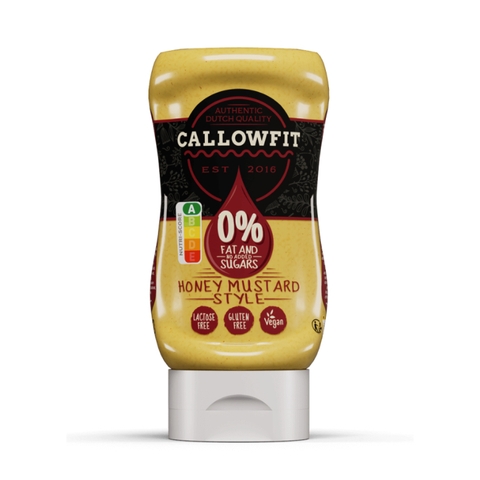 MÙ TẠT MẬT ONG KHÔNG ĐƯỜNG - KHÔNG BÉO Callowfit Honey Mustard Sauce, 0% FAT & ADDED SUGAR, 300ml