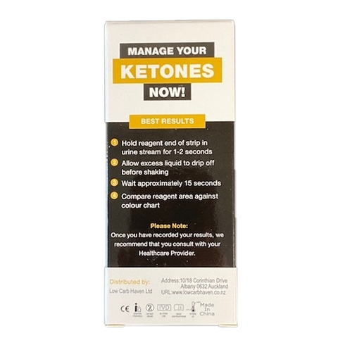 HỘP 100 QUE THỬ NƯỚC TIỂU Keto Urine Strips, Kiểm soát ĐÁI THÁO ĐƯỜNG - ĂN KIÊNG