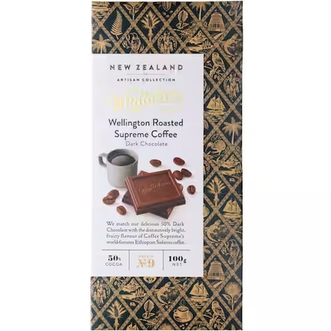 THANH SOCOLA Whittakers Artisan Collection Chocolate, Supreme Coffee / Ginger Mandarin / Plum Almond