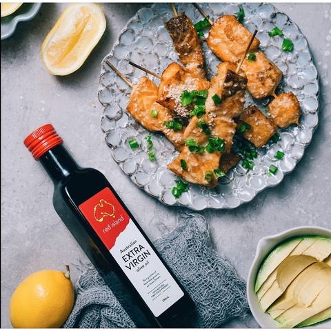 DẦU OLIVE ÚC Red Island AUSTRALIAN Olive Oil Extra Virgin First Cold Pressed, ÉP LẠNH, 250ml