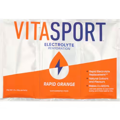 XẤP 3 GÓI BỘT PHA BÙ NƯỚC - Vitasport Electrolyte Drink Mix, Orange/Blackcurrant/Berry/Lemon,99g