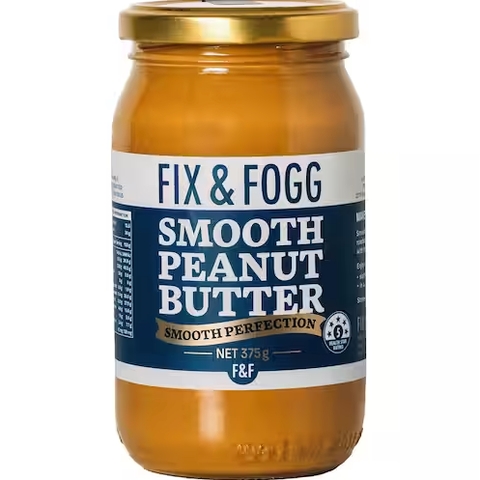 BƠ ĐẬU PHỘNG MƯỢT / GIÒN Fix & Fogg Peanut Butter Smooth / Crunchy, Non GMO - Keto - Vegan, 375g