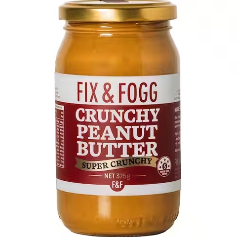 BƠ ĐẬU PHỘNG MƯỢT / GIÒN Fix & Fogg Peanut Butter Smooth / Crunchy, Non GMO - Keto - Vegan, 375g