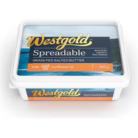 BƠ PHẾT TỪ SỮA BÒ THẢ TỰ NHIÊN Westgold Spread - Grass Fed Salted Butter, DẦU HOA HƯỚNG DƯƠNG, 250g