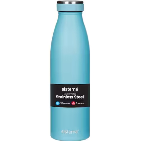 BÌNH GIỮ NHIỆT NÓNG & LẠNH Sistema Drink Bottle Stainless Steel, 2 LỚP THÉP KHÔNG RỈ, 500ml