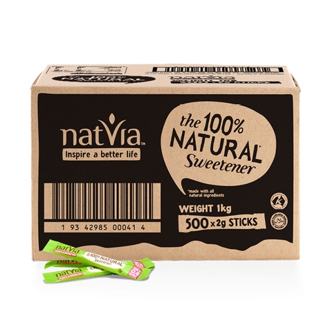 COMBO 50 GÓI ĐƯỜNG CỎ NGỌT Natvia 100% TỰ NHIÊN, CALO THẤP, 2g/gói