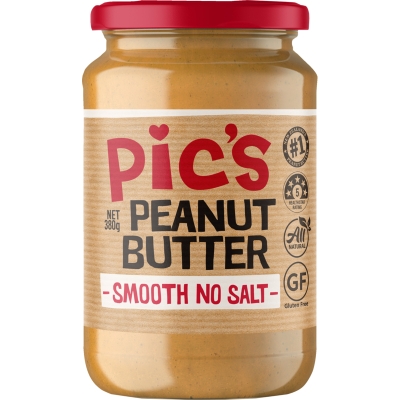 BƠ ĐẬU PHỘNG MƯỢT / GIÒN CÓ / KHÔNG MUÔI Pic's Peanut Butter SMOOTH / CRUNCH / NO SALT / SMOOCHY, 380g