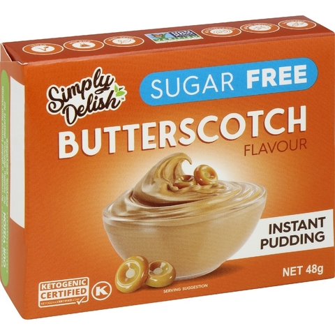 BỘT BÁNH Instant Pudding & Pie Filling KHÔNG ĐƯỜNG Simply Delish, Sugar Free, Non GMO, Kosher, 48g