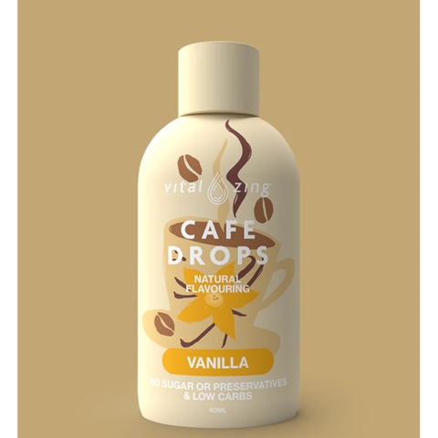 GIỌT CAFE Vital Zing Cafe Drops, KHÔNG ĐƯỜNG - TĂNG HƯƠNG VỊ, 40ml