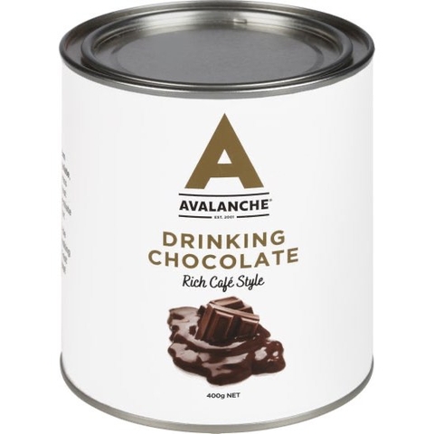 BỘT CACAO / SOCOLA Avalanche Drinking Chocolate - Rich Cafe Style, CHỈ DÙNG VỚI SỮA, 400g