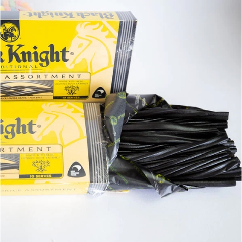 KẸO DẺO MIX NHIỀU DẠNG - VỊ TRUYỀN THỐNG Black Knight Licorice Traditional Assortment, 250g