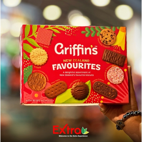 HỘP 9 LOẠI BÁNH QUY New Zealand Griffin's Assorted, Favourites / Sampler Biscuits, 500g-1kg