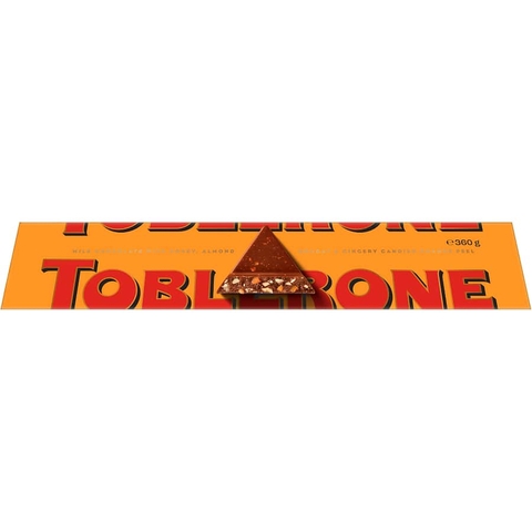 [Hàng Thụy Sĩ] THANH SOCOLA TAM GIÁC TRỨ DANH Toblerone CHOCOLATE Block / ORANGE, ALMOND, 340g-360g