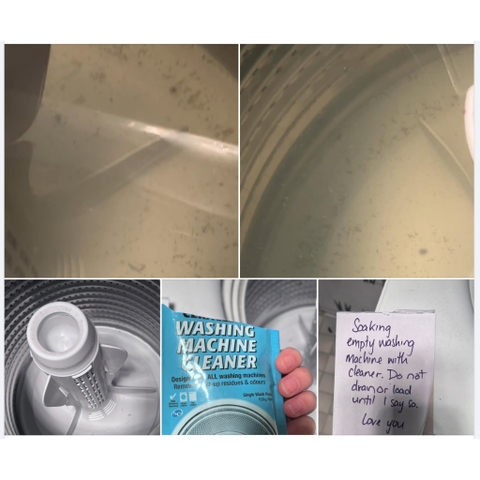 BỘT VỆ SINH MÁY GIẶT Ceraclen – Làm Sạch Sâu, Khử Mùi & Cặn Bẩn, 150g