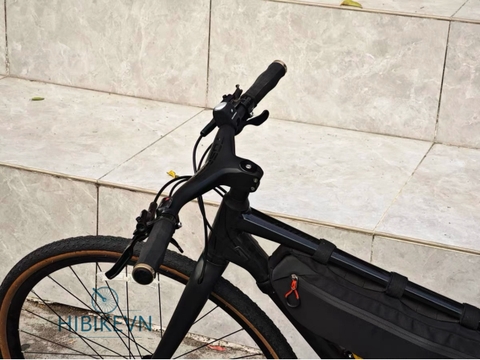 Ghi Đông Xe Đạp MTB Liền Pô Tăng CARBON TOSEEK - Màu Đen