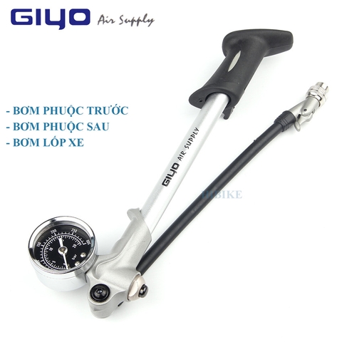 Bơm Phuộc Hơi Xe Đạp GIYO GS-02D