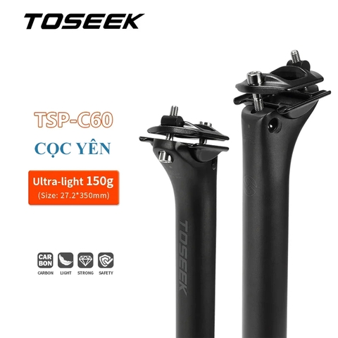 Cọc Yên Xe Đạp CARBON TOSEEK C60 ULTRA LIGHT