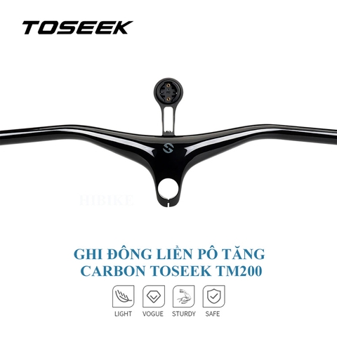Ghi Đông Xe Đạp MTB Liền Pô Tăng Âm Sườn CARBON TOSEEK TM200
