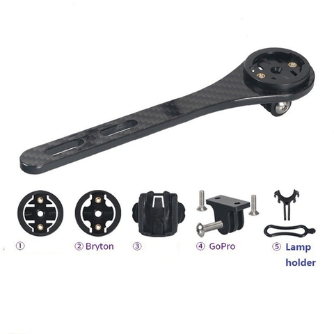 Giá bắt đồng hồ xe đạp gắn ghi đông liền pô tăng CARBON