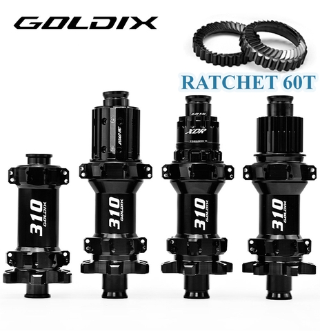 Bộ Hub GOLDIX R310 Ratchet 60t Hình Nón 24H - Phanh Đĩa 6 Ốc