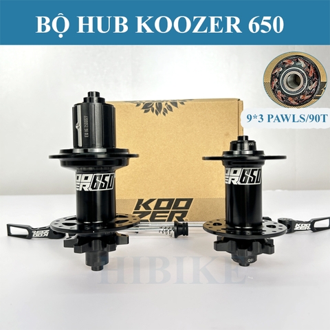 Bộ Hub KOOZER 650 9 Pawls 270 Click 32 Lỗ - Phanh Đĩa 6 Ốc - Tăm Móc