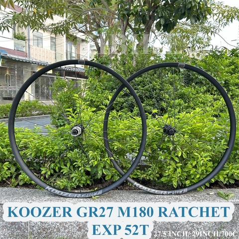 Bộ Vành Nhôm 27.5/29inch và 700C KOOZER GR27 M180 Ratchet EXP 52T - Phanh Đĩa CL