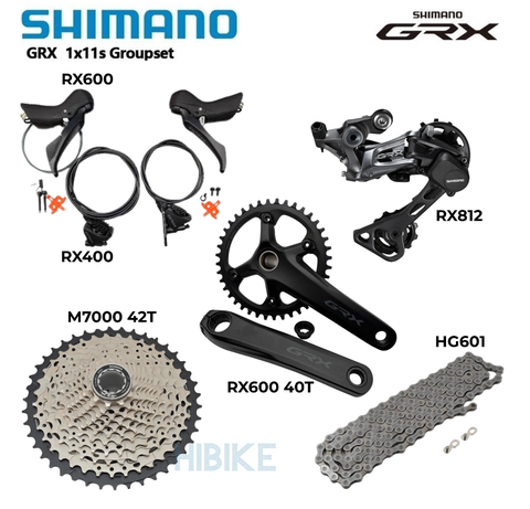 Bộ Truyền Động Group SHIMANO GRX 600 1x11s