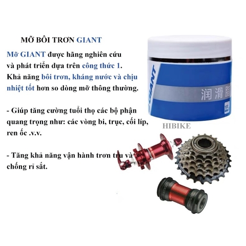 Mỡ bôi trơn xe đạp GIANT CT-1 100ml